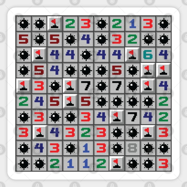 Minesweeper Solved Sticker by inotyler